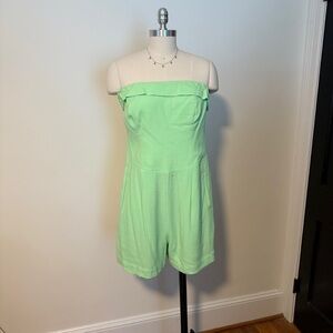 NWT Vix Lime Green Strapless Romper